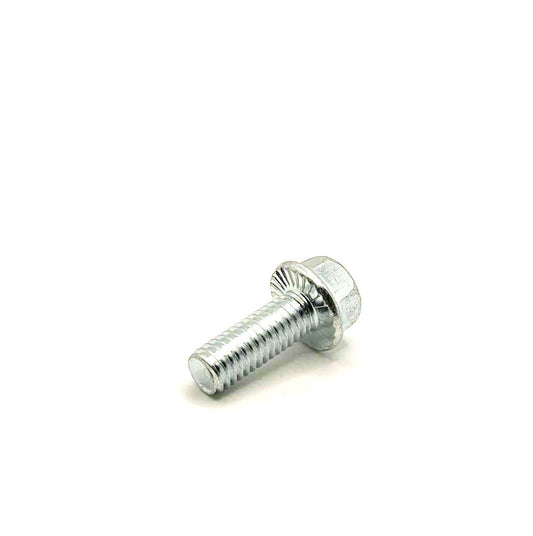 3/8-16 X 1in UNC Grade 5 Serrated Flange Bolt Clear Zinc