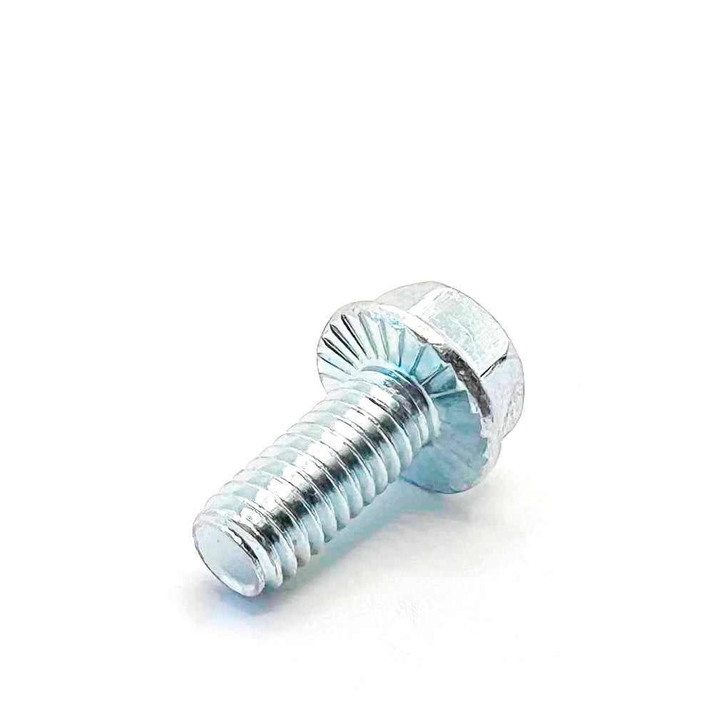 5/16-18 X 3/4in UNC Grade 5 Serrated Flange Bolt Clear Zinc