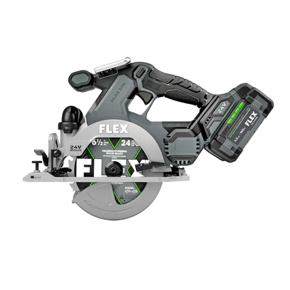FLEX FX2131A-1C 6-1/2" In-Line Circular Saw Kit