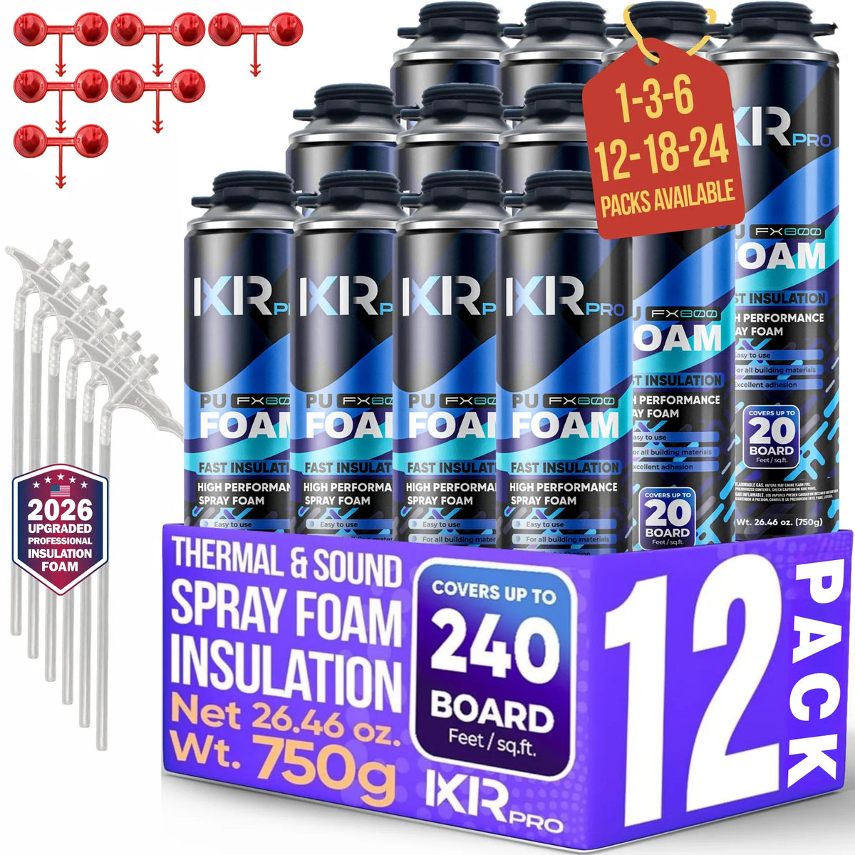 Spray Foam Insulation Can - 25oz Replacement Foam | IxirPro