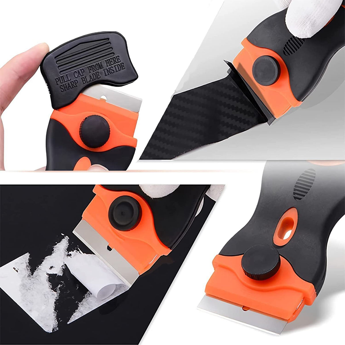 14Pcs Car Window Tint Application Tools Film Squeegee Spray Bottle Professional Vehicle Vinyl Wrap Installation Kit 14-piece car scraper set*-