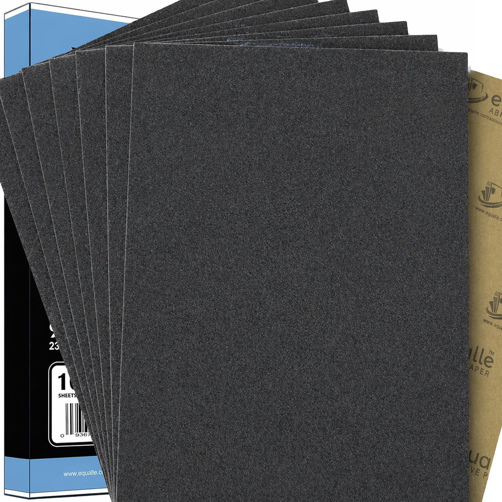 3000 Grit Sandpaper Sheets – 50 Pack, 9x11 in, Flexible Latex Backing for Wet or Dry Use