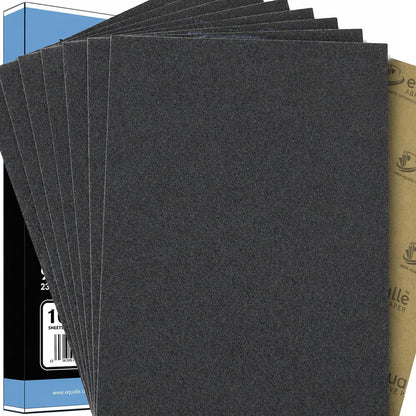 3000 Grit Sandpaper Sheets – 50 Pack, 9x11 in, Flexible Latex Backing for Wet or Dry Use