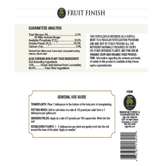 Age Old Fruit Finish 2-10-20