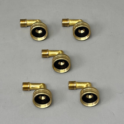 BRASS CRAFT (5 PACK) Dishwasher Elbow 90° W/ Garden Hose Fitting HES-6-12X B1