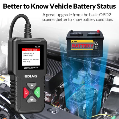 2026 EDIAG YA101 OBDII Car Code Reader Full Diagnostic OBD2 Scanner for Automotive Engine Diagnostic Tool