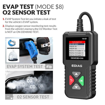 2026 EDIAG YA101 OBDII Car Code Reader Full Diagnostic OBD2 Scanner for Automotive Engine Diagnostic Tool