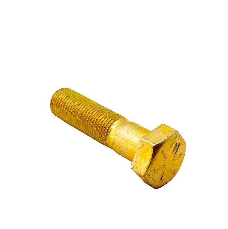 1/2-20 x 2in UNF Grade 8 Hex Cap Screw Yellow Zinc