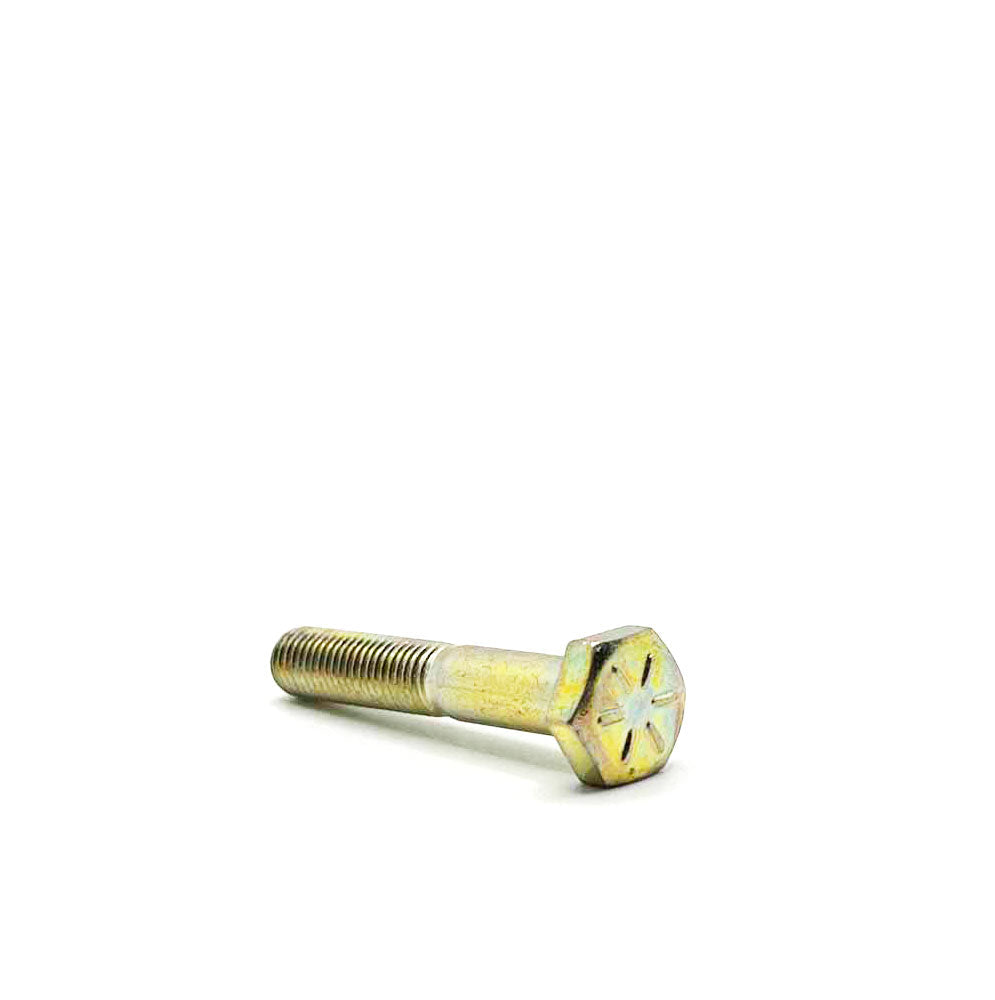 1/4-28 x 1-1/2in UNF Grade 8 Hex Cap Screw Yellow Zinc