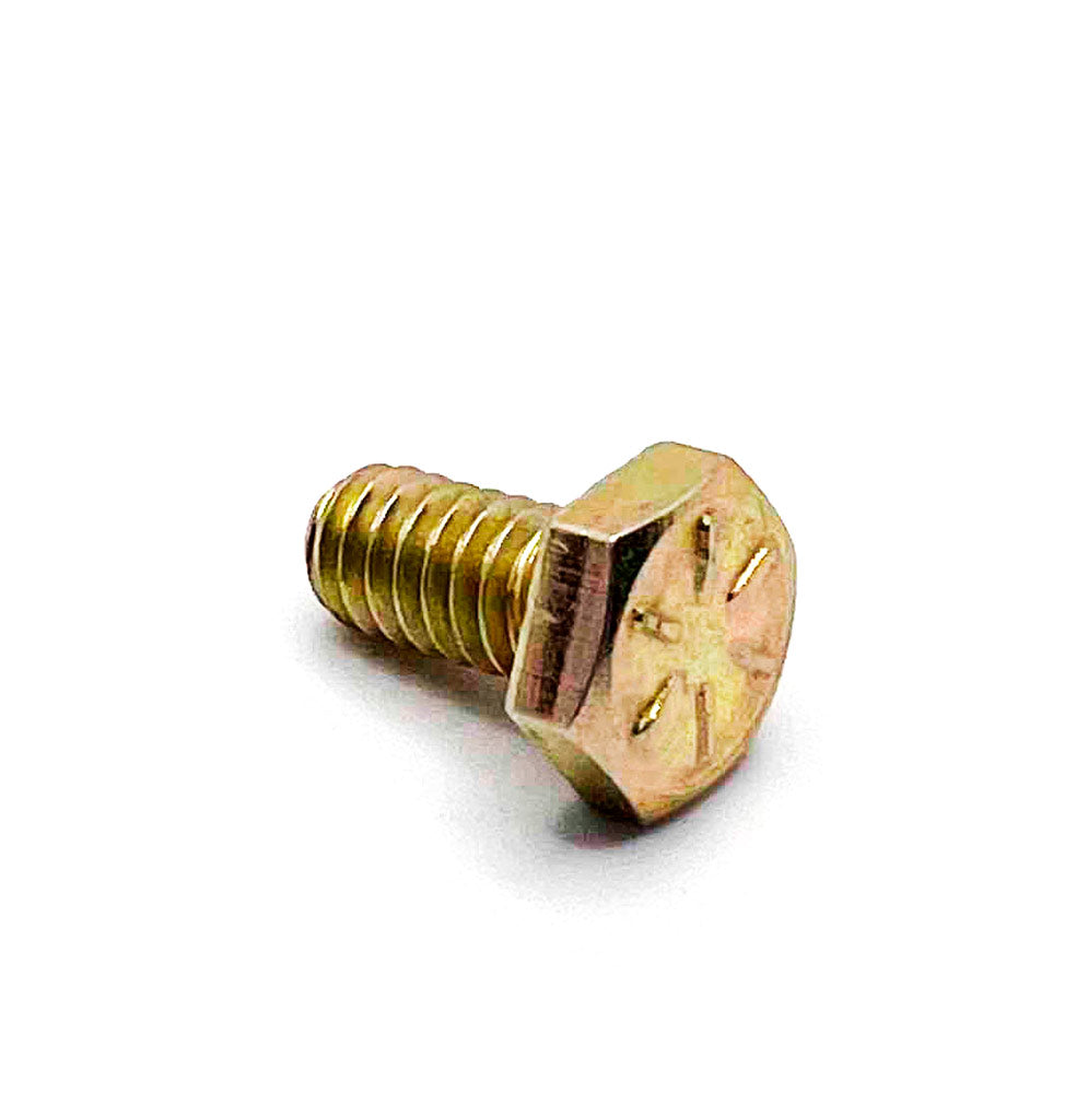 1/4-20 x 1/2in UNC Grade 8 Hex Cap Screw Yellow Zinc