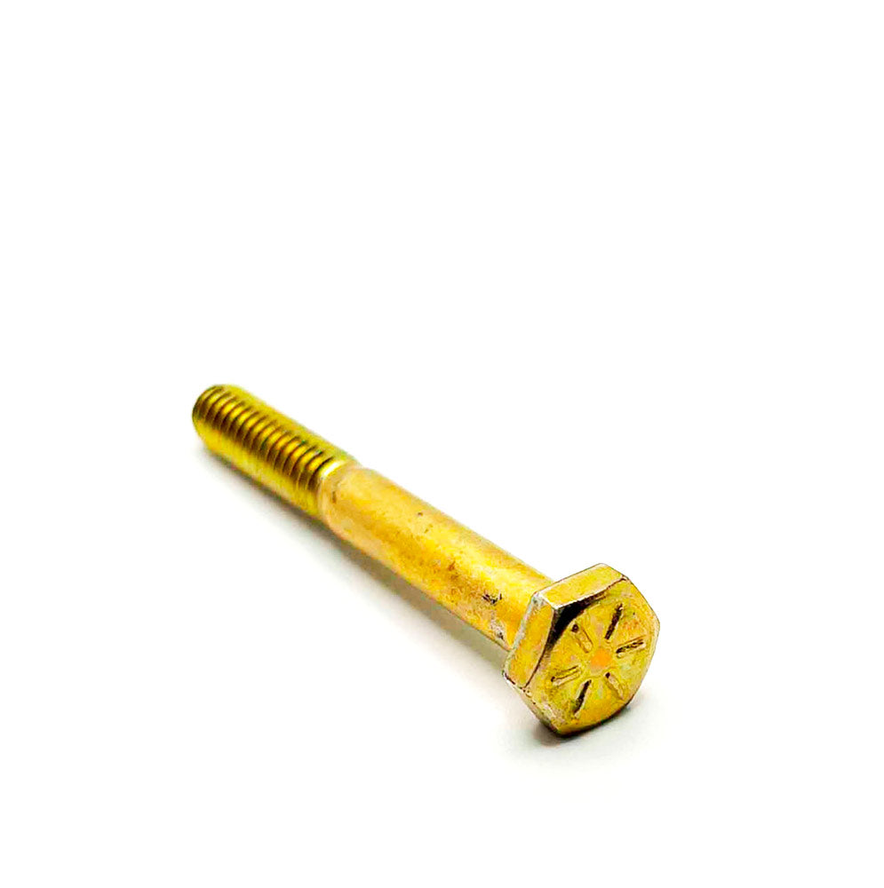 1/4-20 x 2in UNC Grade 8 Hex Cap Screw Yellow Zinc