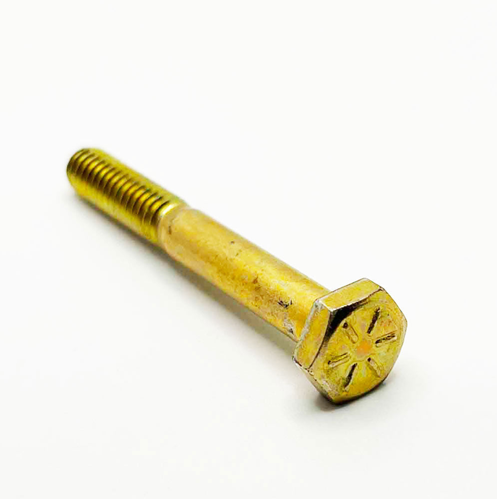 1/4-20 x 2-1/4in UNC Grade 8 Hex Cap Screw Yellow Zinc
