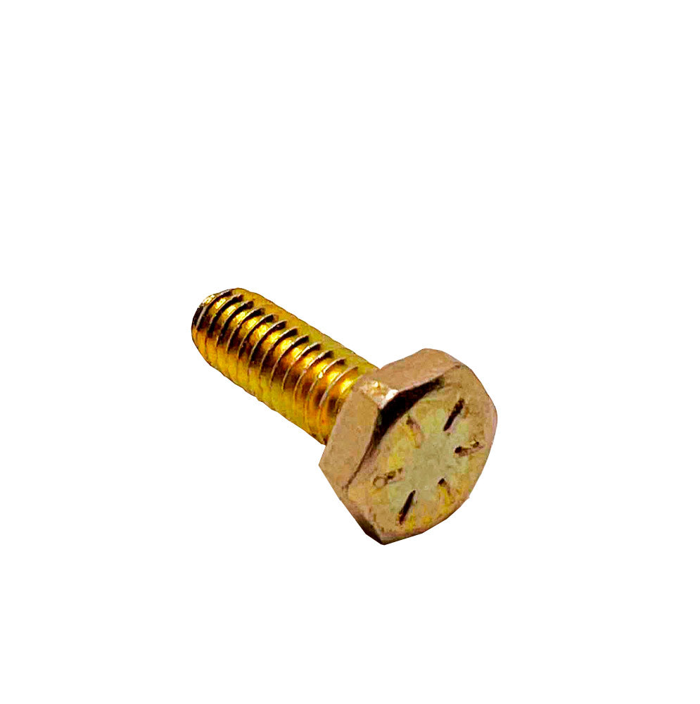 1/4-20 x 3/4in UNC Grade 8 Hex Cap Screw Yellow Zinc