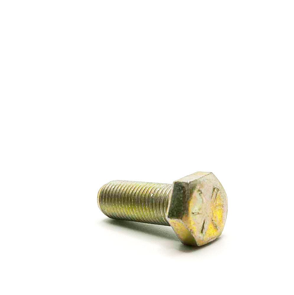 3/8-24 x 1in UNF Grade 8 Hex Cap Screw Yellow Zinc