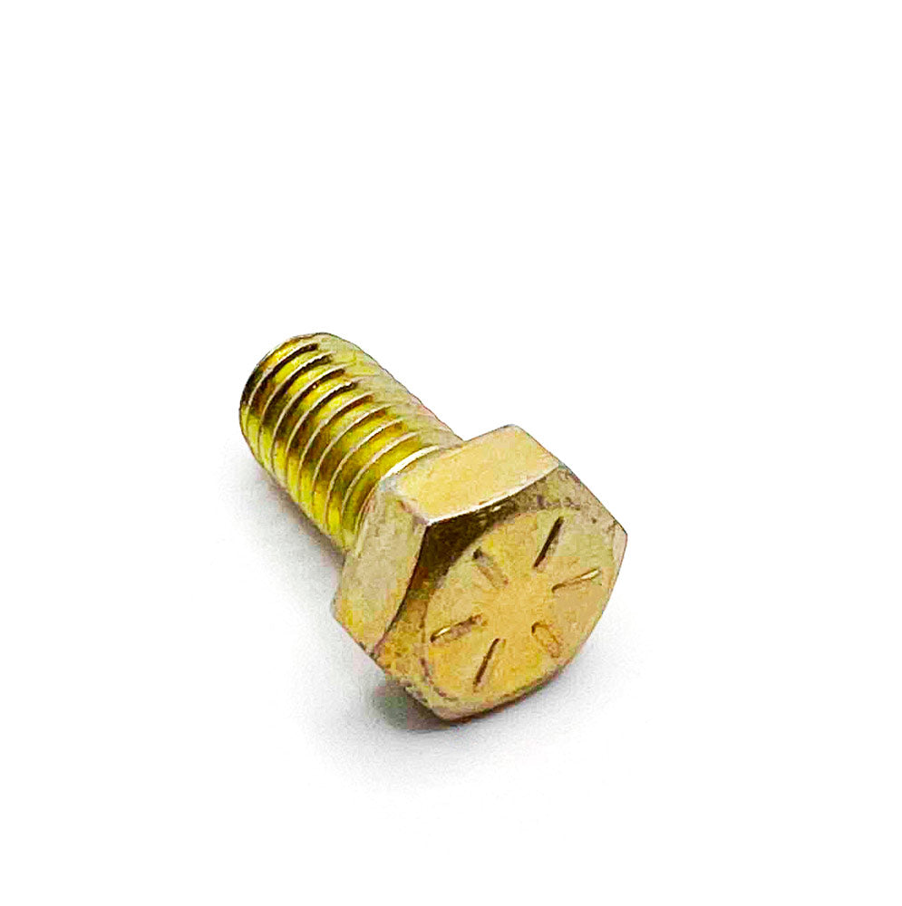 3/8-16 x 3/4in UNC Grade 8 Hex Cap Screw Yellow Zinc