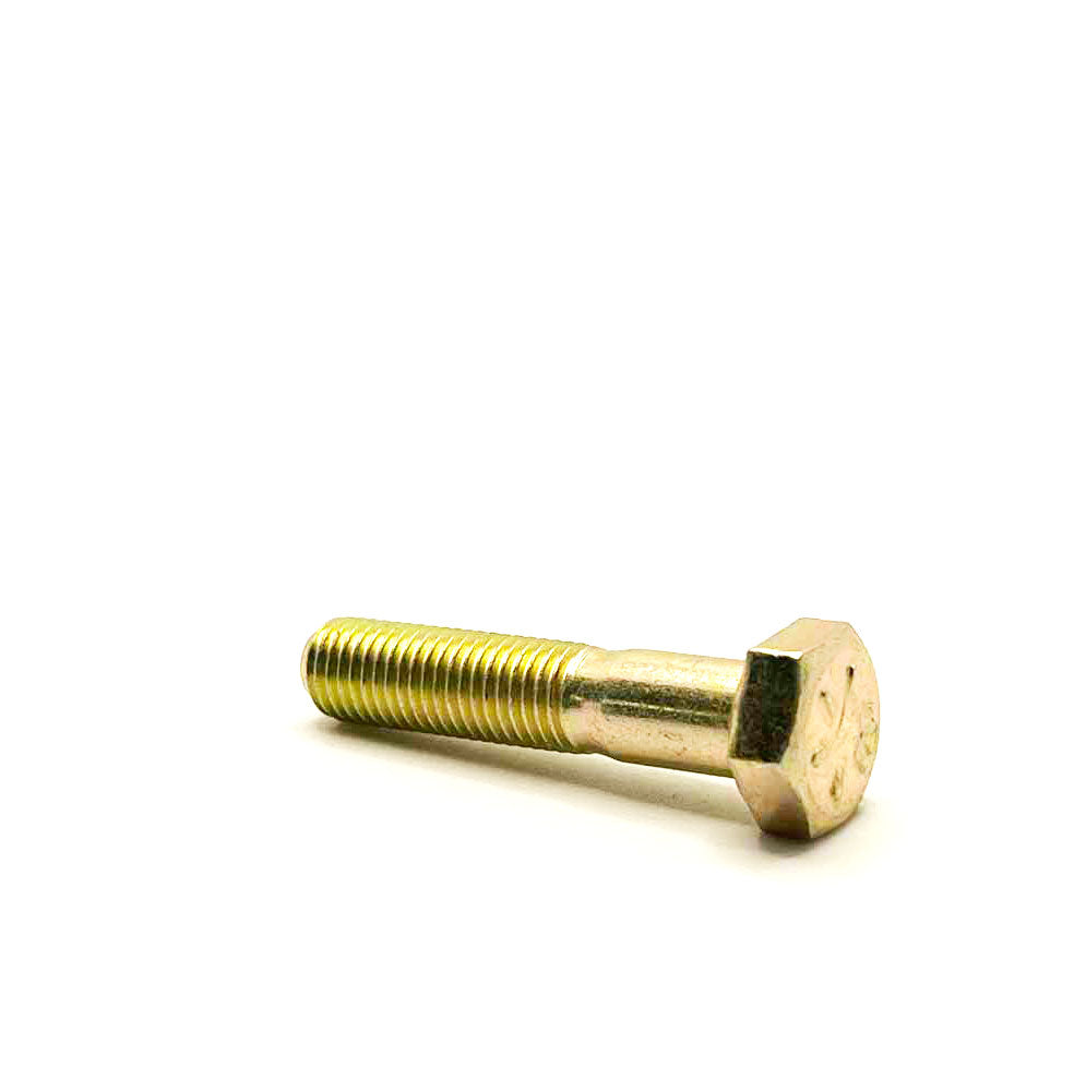 5/16-24 x 1-1/2in UNF Grade 8 Hex Cap Screw Yellow Zinc