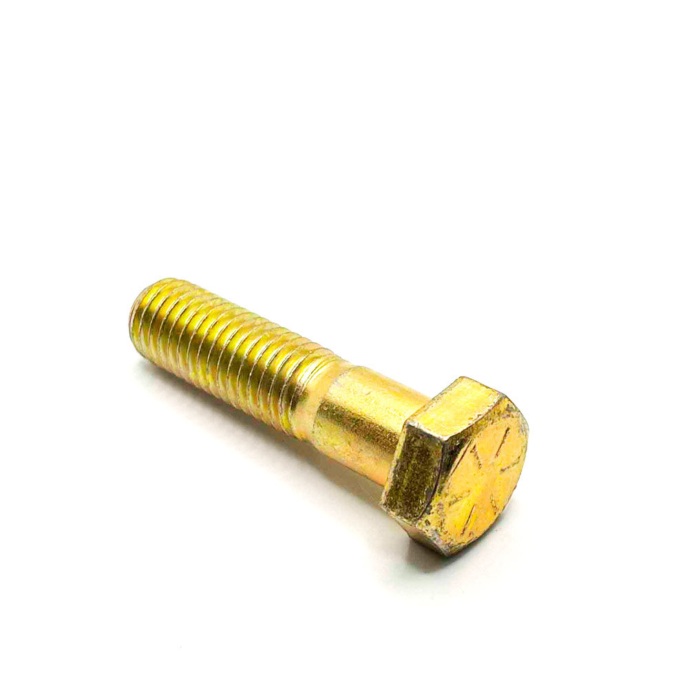 5/8-11 x 2-1/2in UNC Grade 8 Hex Cap Screw Yellow Zinc