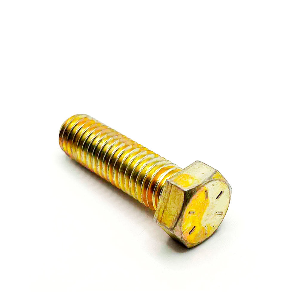 7/16-14 x 1-1/2in UNC Grade 8 Hex Cap Screw Yellow Zinc