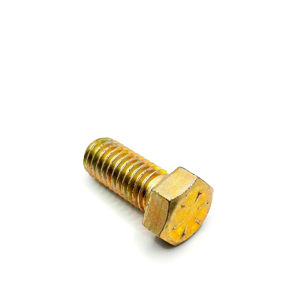 7/16-14 x 1in UNC Grade 8 Hex Cap Screw Yellow Zinc