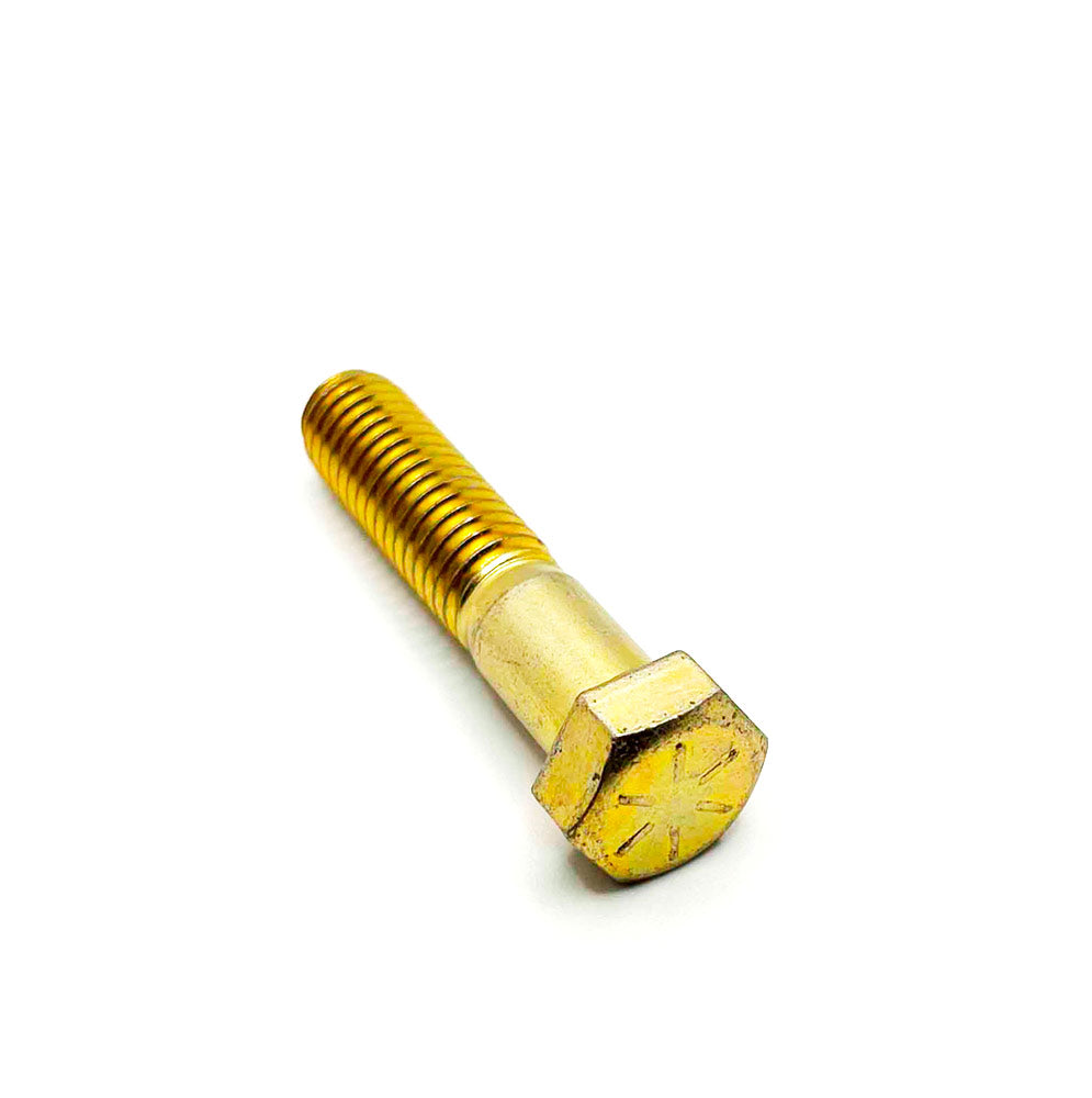 7/16-14 x 2in UNC Grade 8 Hex Cap Screw Yellow Zinc