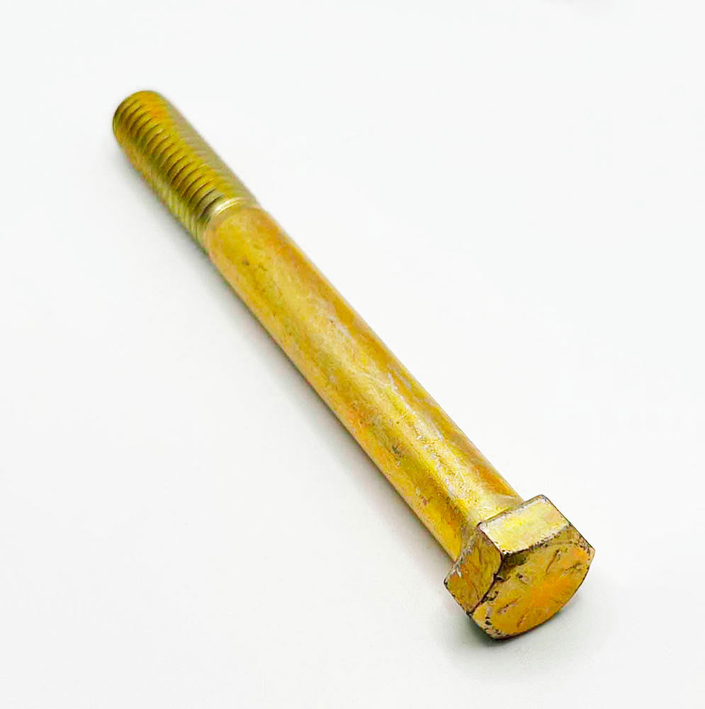 7/16-14 x 4-1/2in UNC Grade 8 Hex Cap Screw Yellow Zinc