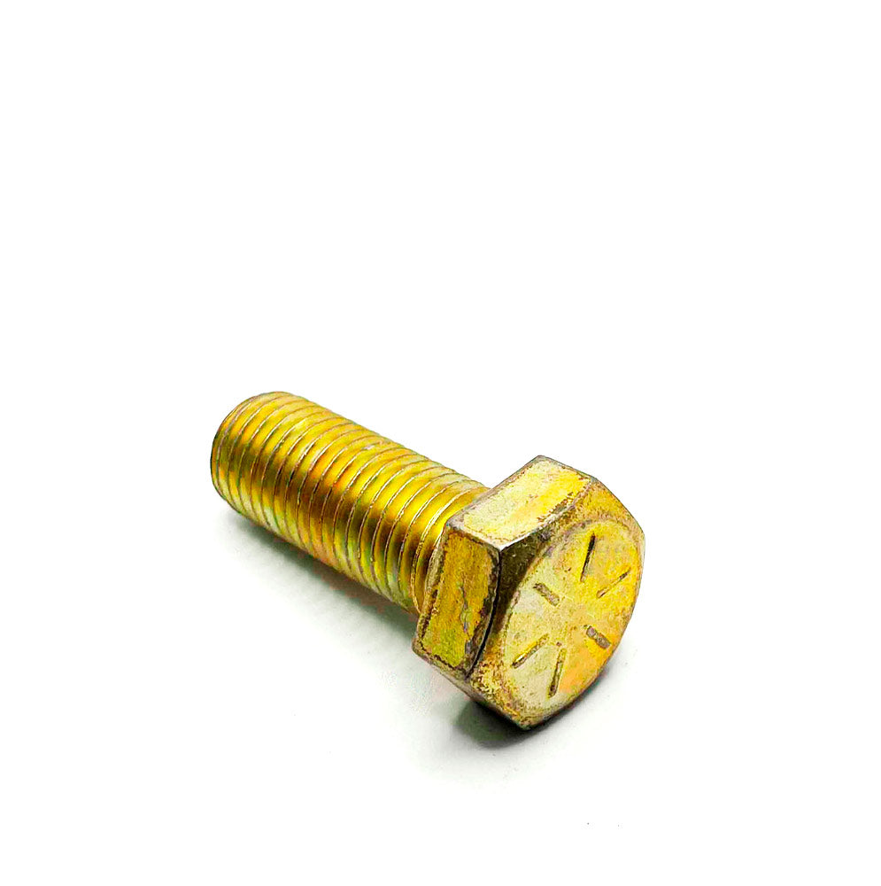 7/8-9 x 2-1/4in UNC Grade 8 Hex Cap Screw Yellow Zinc