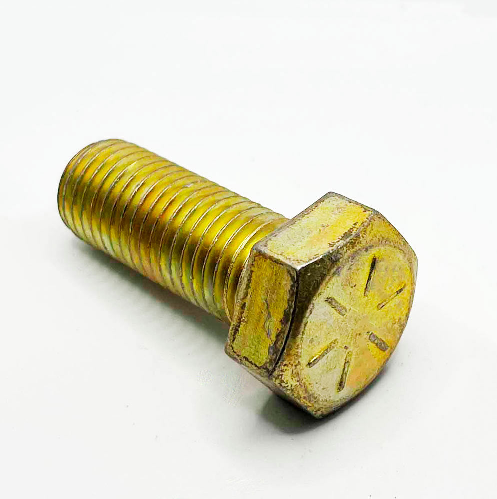 7/8-9 x 2in UNC Grade 8 Hex Cap Screw Yellow Zinc