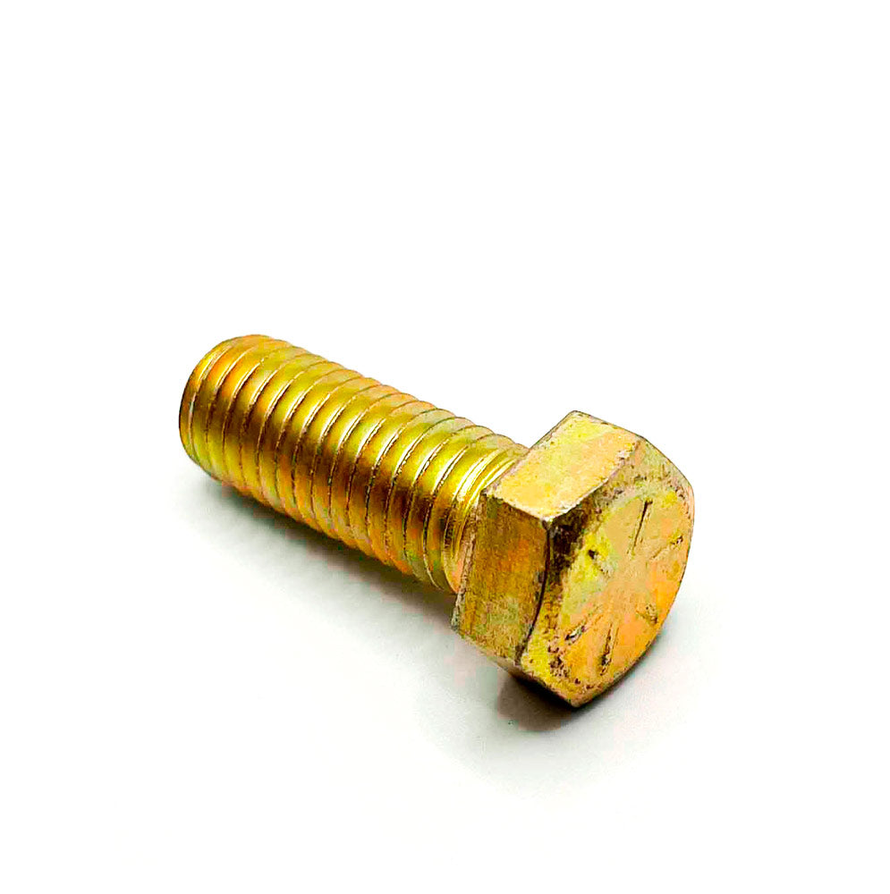 9/16-12 x 1-1/2in UNC Grade 8 Hex Cap Screw Yellow Zinc