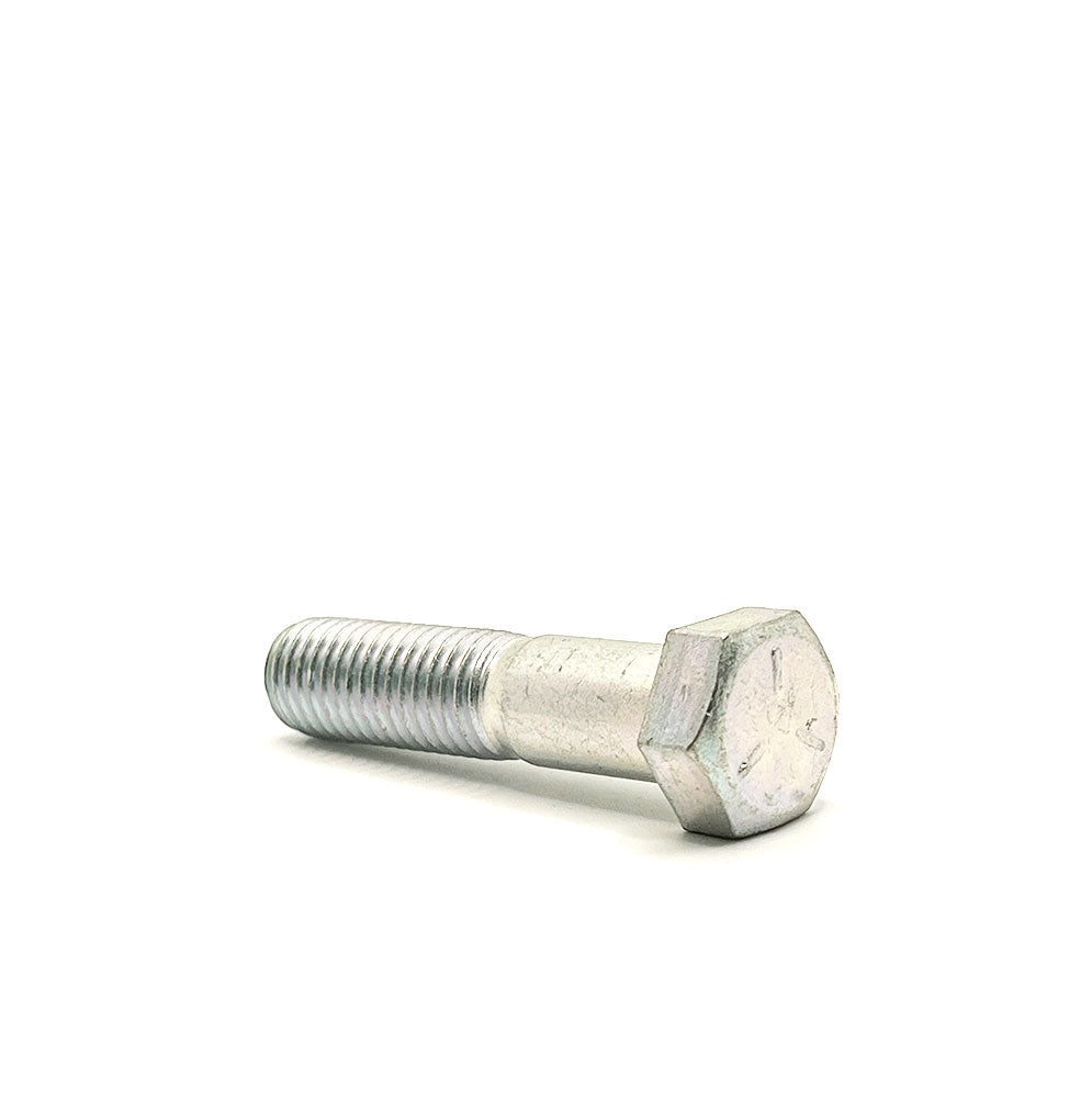 9/16-12 x 2-1/2in UNC Grade 5 Hex Cap Screw Clear Zinc