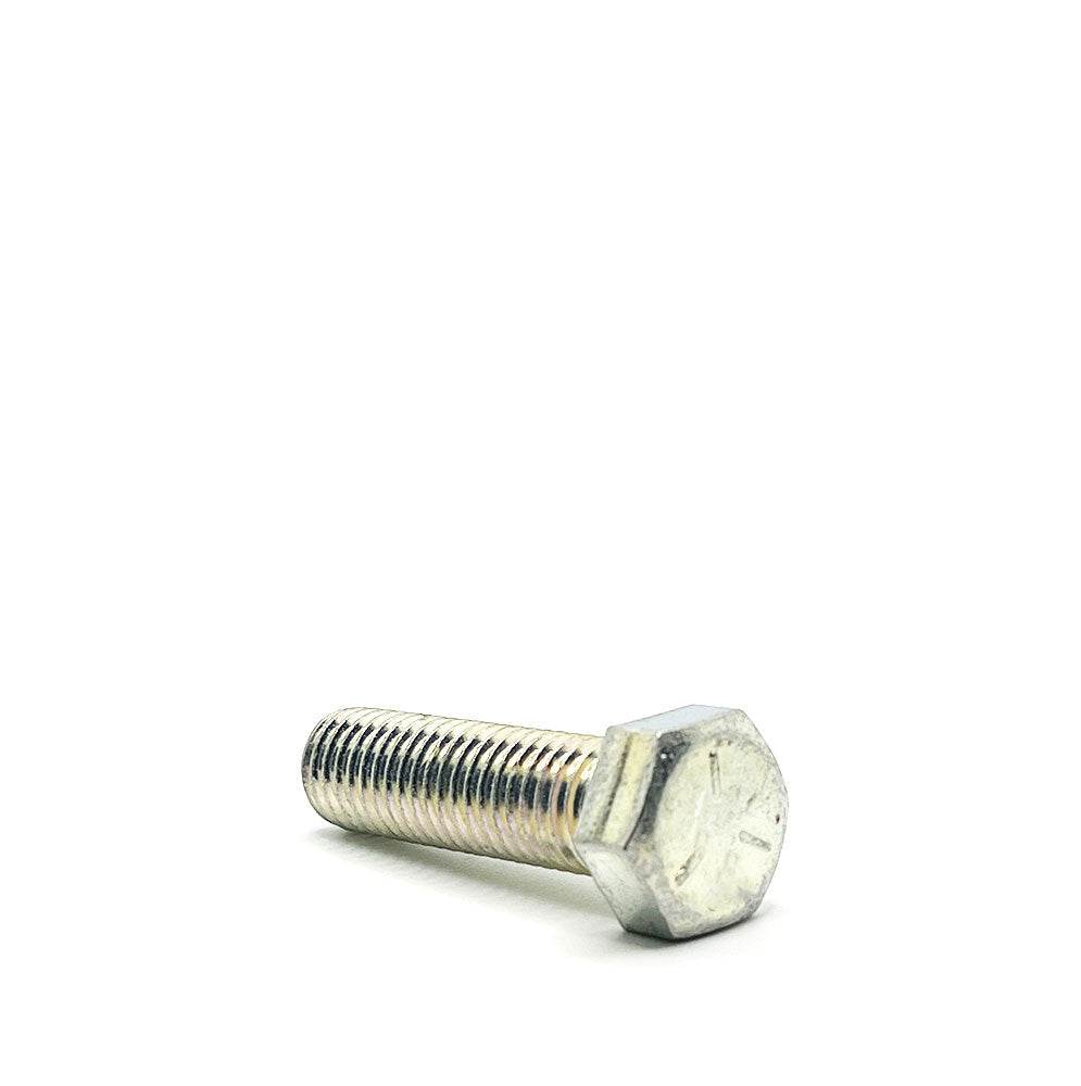 9/16-12 x 2in UNC Grade 5 Hex Cap Screw Clear Zinc