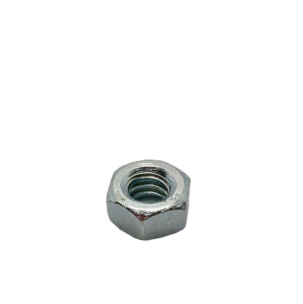 1/4-20in UNC Grade 5 Hex Nut Clear Zinc
