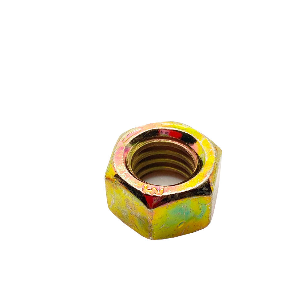 3/8-16in UNC Grade 8 Hex Nut Yellow Zinc