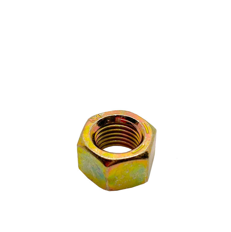 3/8-24in UNF Grade 8 Hex Nut Yellow Zinc