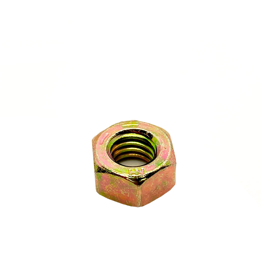 5/16-18in UNC Grade 8 Hex Nut Yellow Zinc