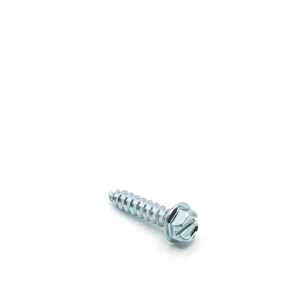 #12 x 1in Slotted Hex Washer Tapping Screw