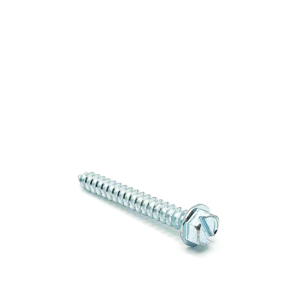 #14 x 2in Slotted Hex Washer Tapping Screw