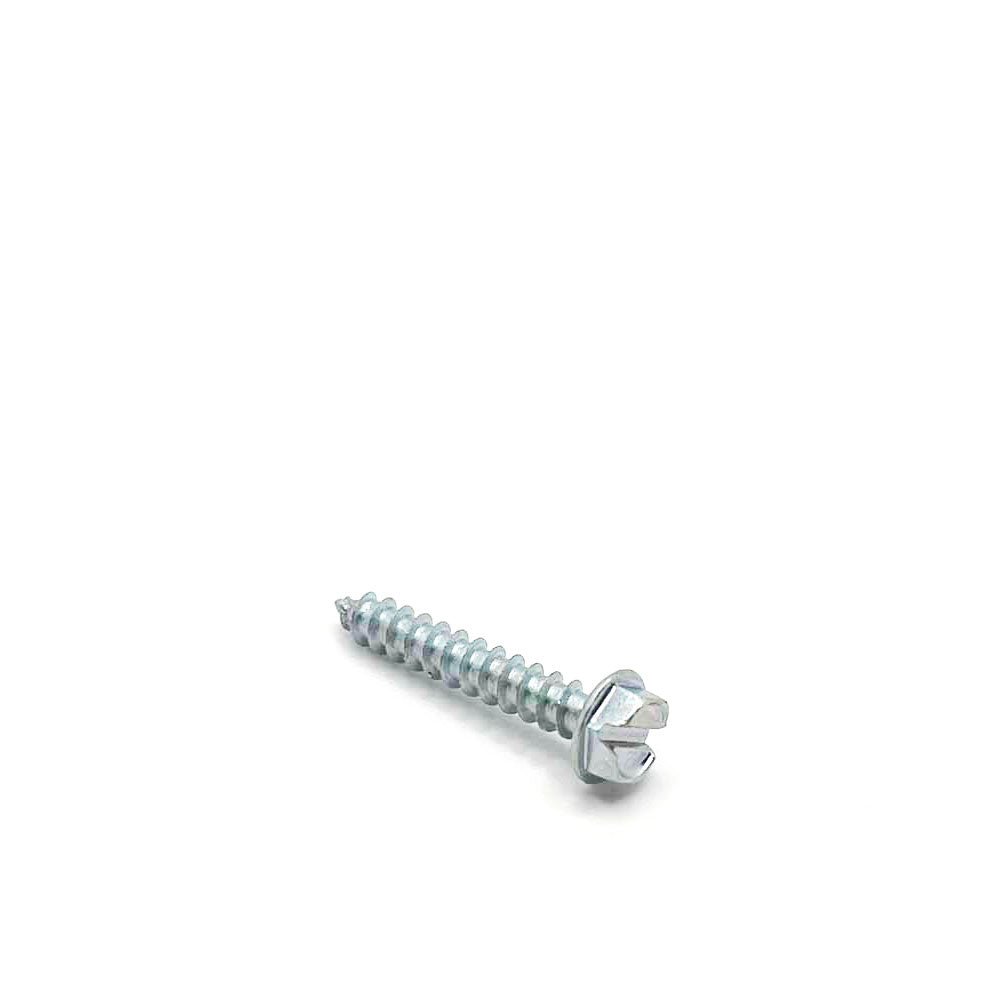 #8 x 1in Slotted Hex Washer Tapping Screw