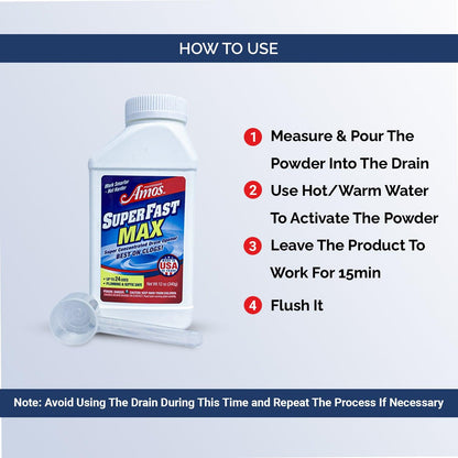 Super Fast MAX™ Super Concentrated Drain Powder