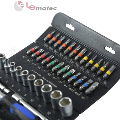 LE-RF237 37PCS 1/4" Drive Socket & Bit Set – Complete Kit