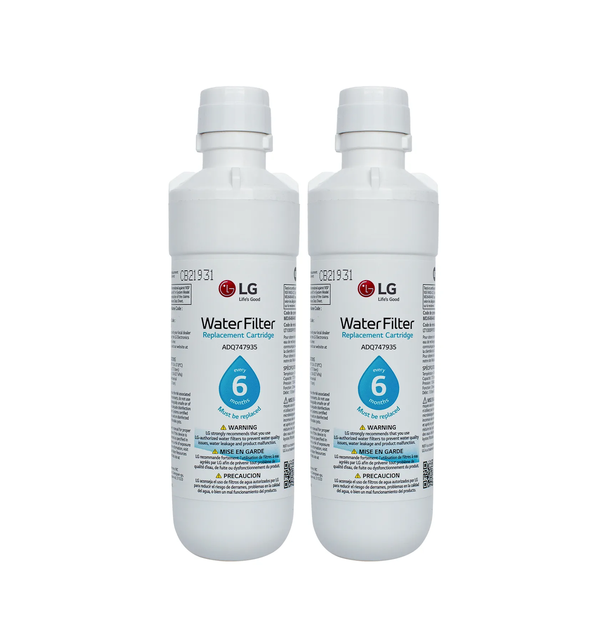 LG LT1000P PC/PCs Replacement Refrigerator Water Filter Cartridge