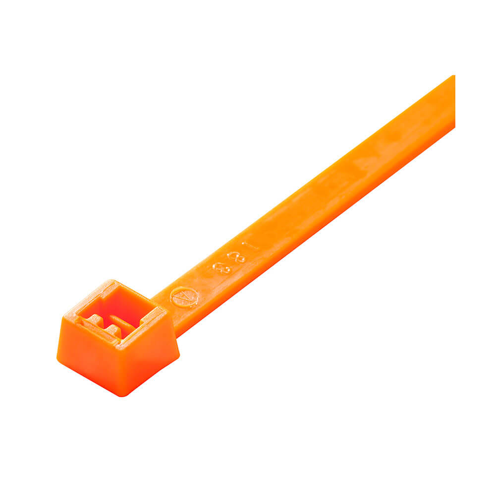 7in Cable Tie Orange Nylon