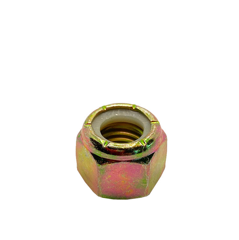 5/8-18in UNF Grade 8 Nylon Lock Nut Yellow Zinc