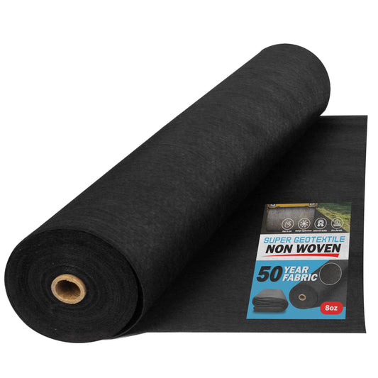 8 oz Non Woven Needle Punched Geotextile Filter Fabric - 50 Year Fabric