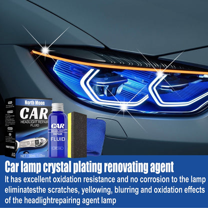 Resin Headlight Repairing Agent Set Anti-scratch Plating Polishing ishment Fluid blue