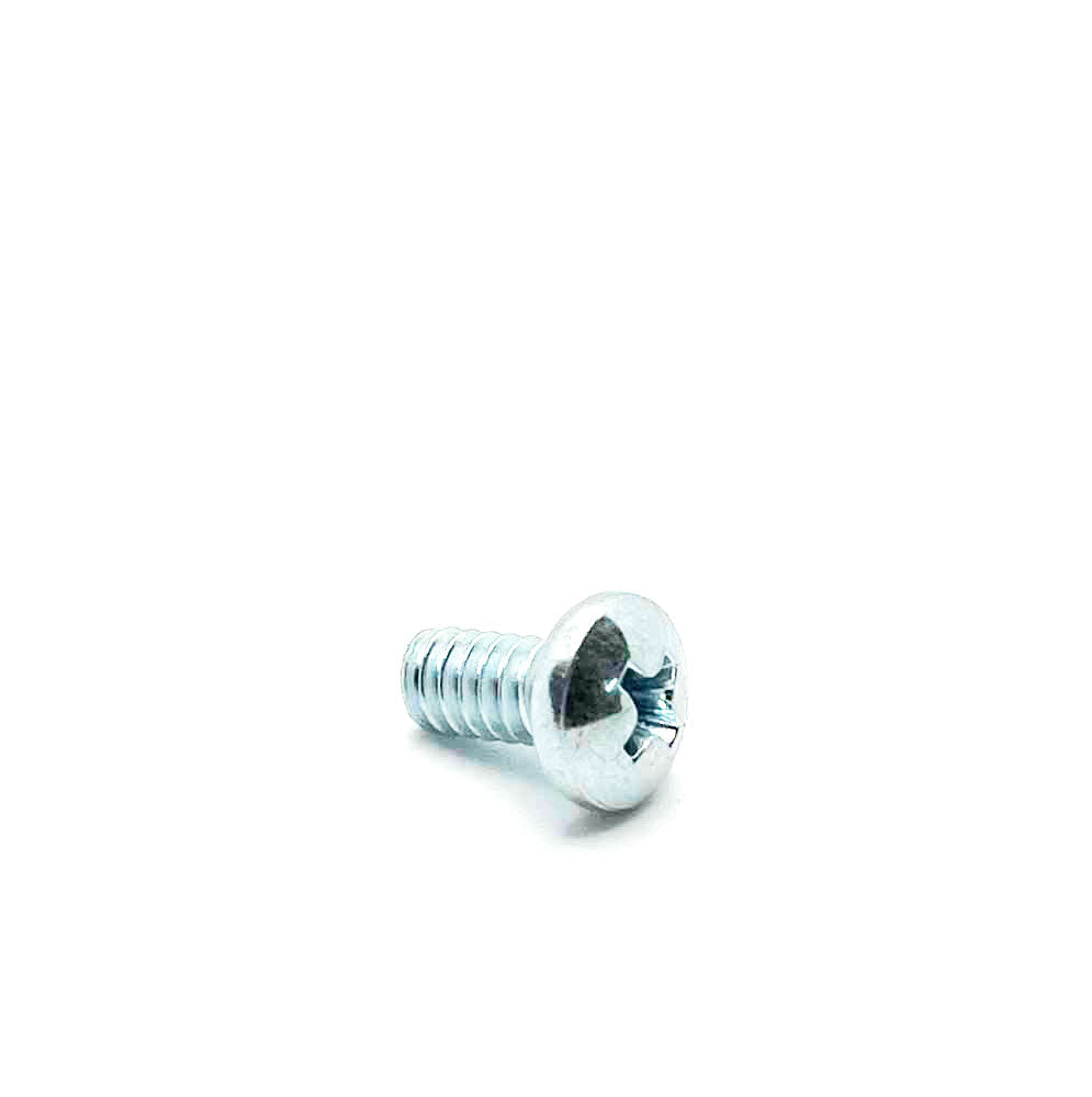 #10-24 x 3/8in UNC Phillips Round Machine Screw Clear Zinc