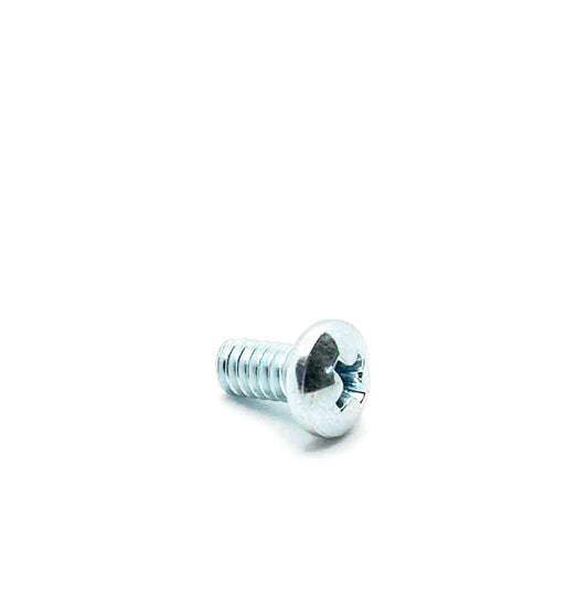 #10-24 x 3/8in UNC Phillips Round Machine Screw Clear Zinc