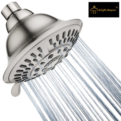 5-Spray Fixed Shower Head with Adjustable Angle