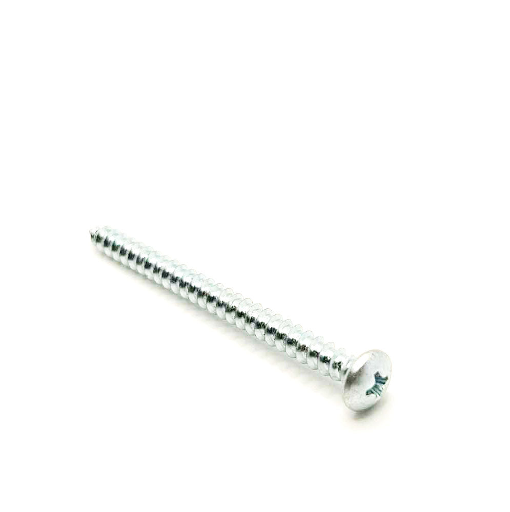 #10 x 2-1/2in Phillps Pan Tapping Screw Clear Zinc
