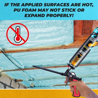 PU Spray Foam Insulation Kit (1000ml) - Mega Size Gap Sealant | Y'allCanDiy