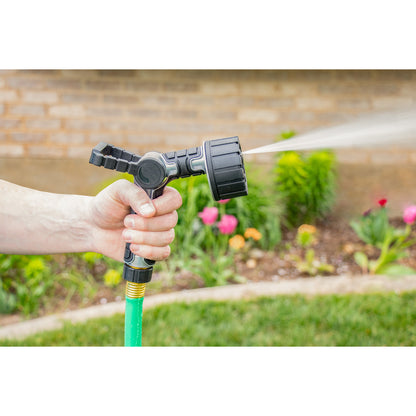 6-Pattern Oversize Multi Pattern Nozzle with Firehose Handle and Integrated Swivel 26658